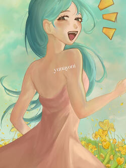 Half body + bg (anime)